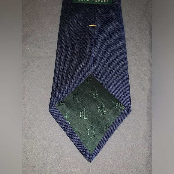 Ralph Lauren Blue and Green Preppy Design 57inc Men’s Neck Tie - Picture 2 of 5